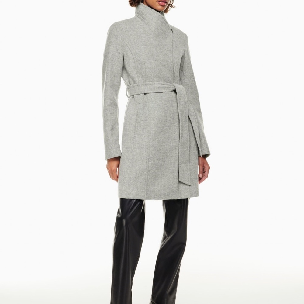 Aritzia Light Gray Women's Trench Coat